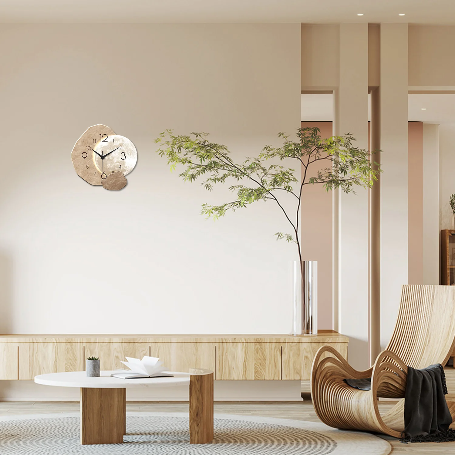 Horloge dans un séjour