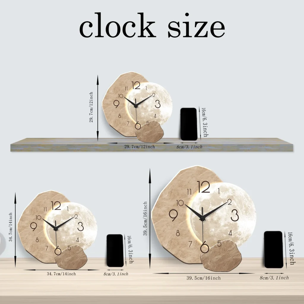 Tailles de l'horloge