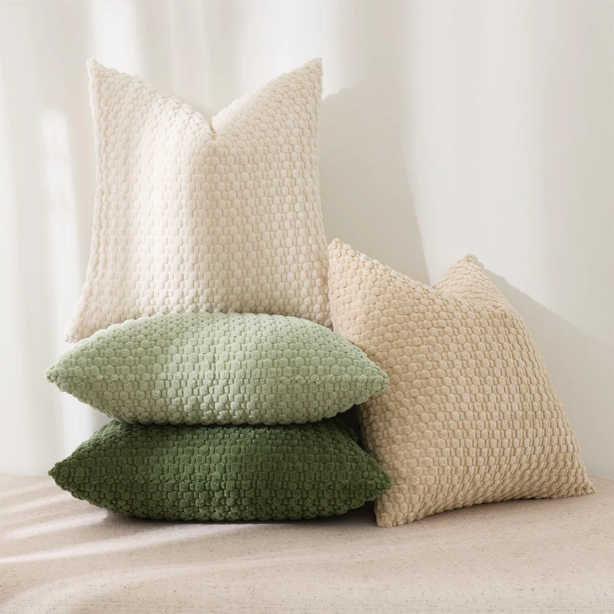 Coussins empilés