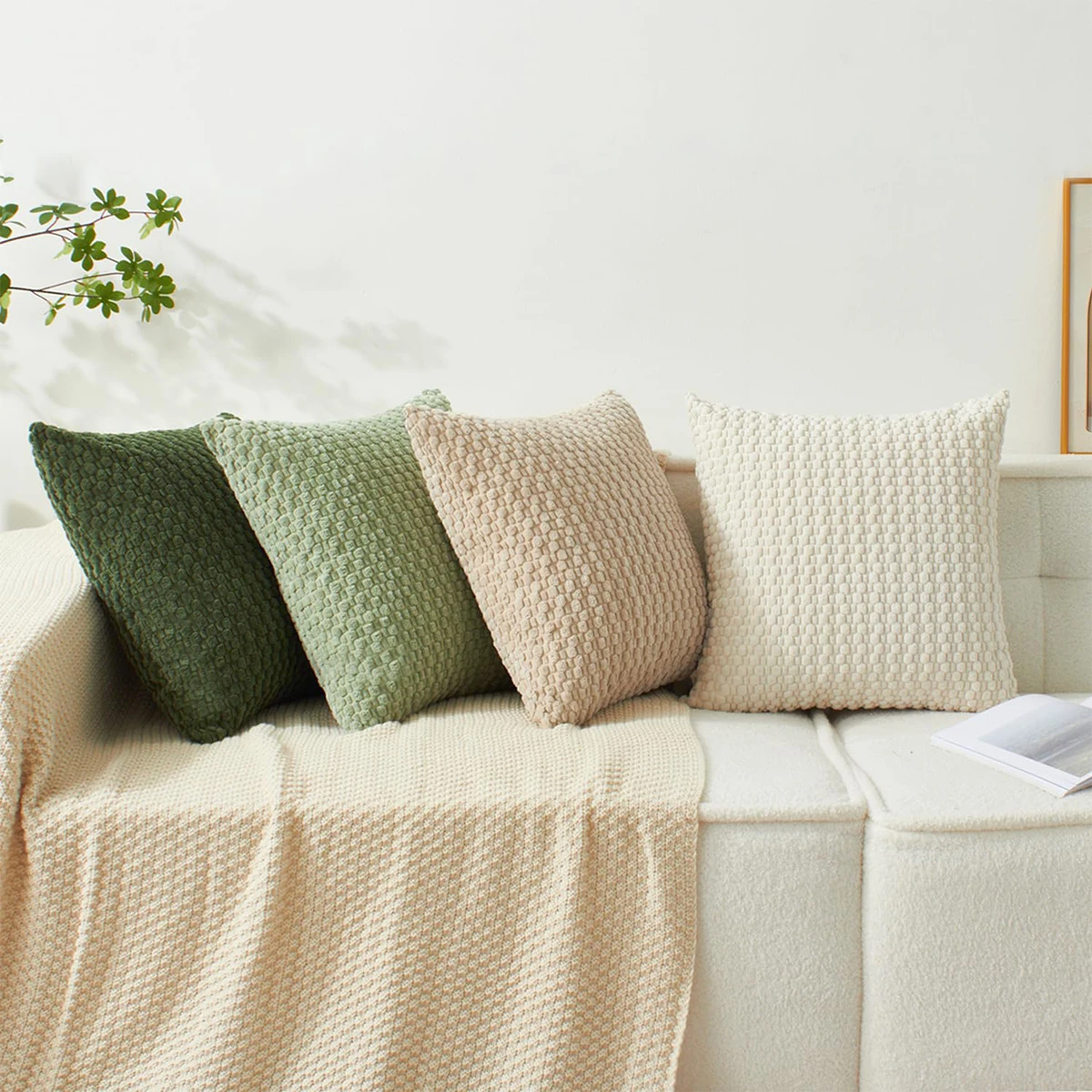 Coussins sur un canapé