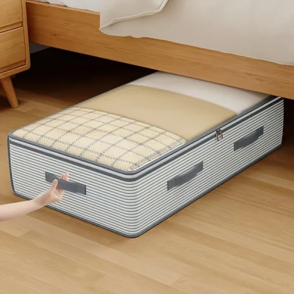 Housse de rangement sous le lit à fenêtre transparente