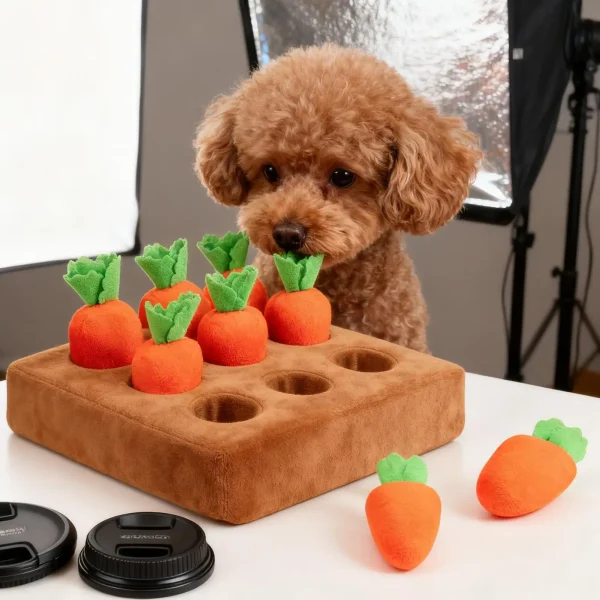 Jeu de fouille potager de carottes