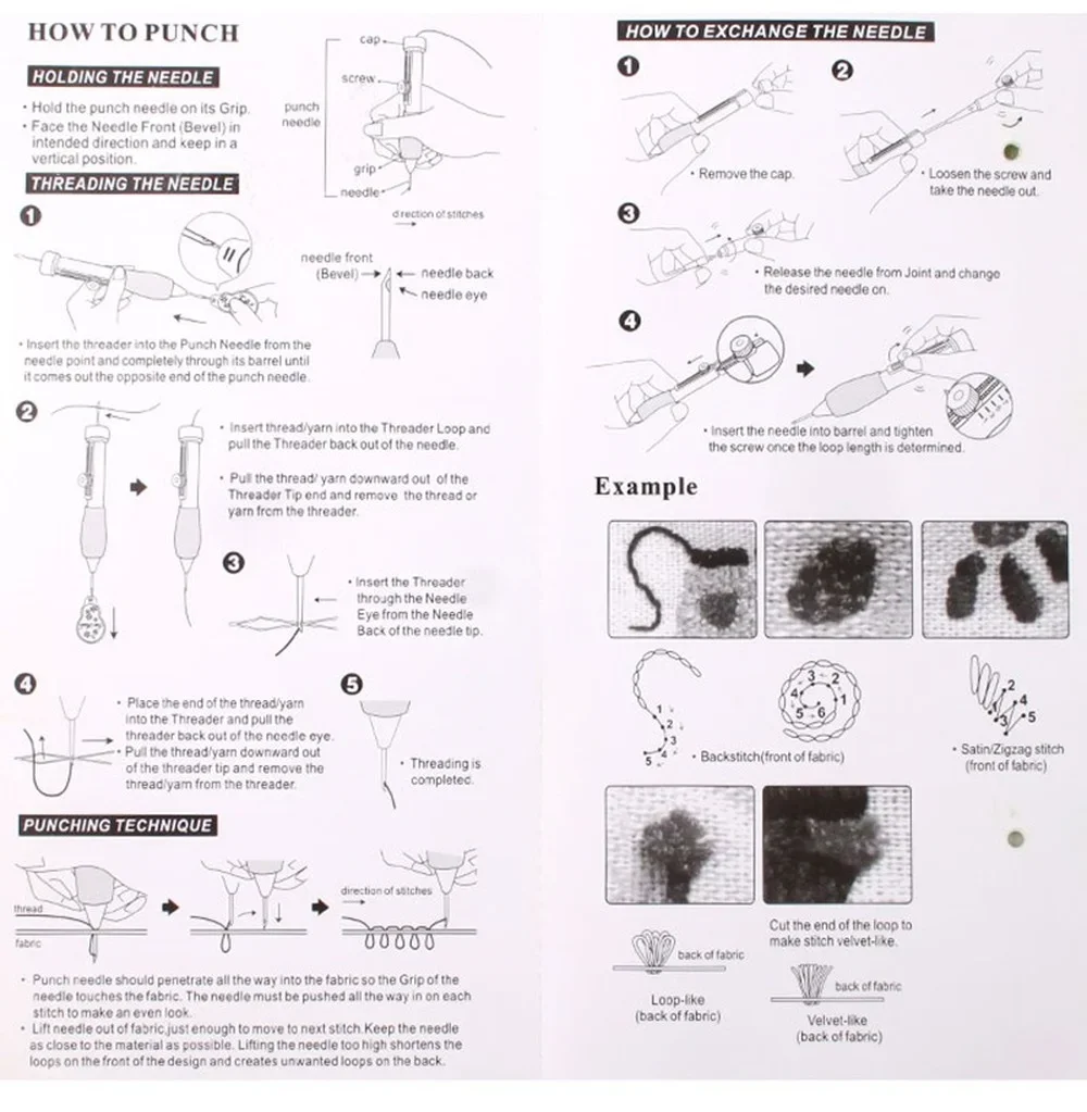 Notice du punch needle