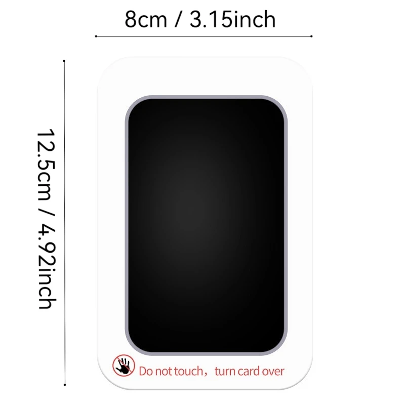 Dimensions du tampon : 12,5 × 8 cm