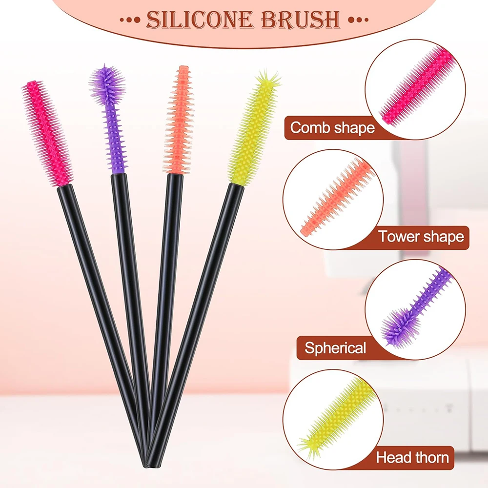 Brosses en silicone de quatre formes