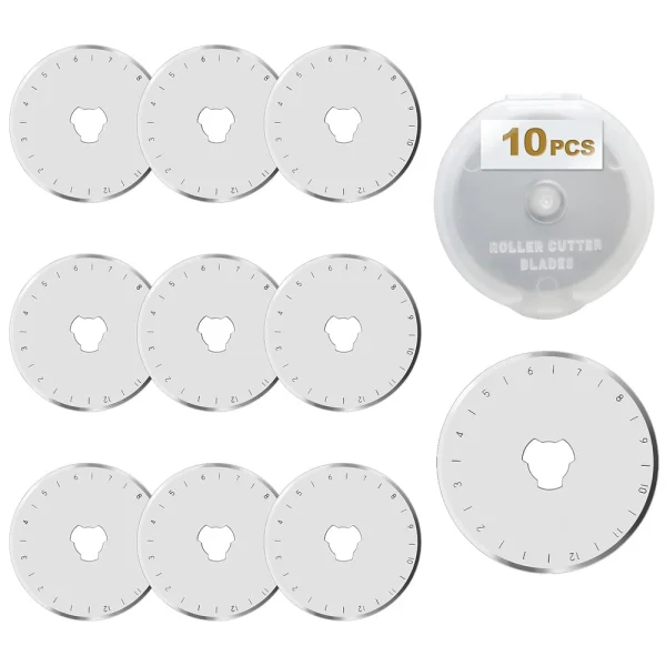 Lames de rechange 45 mm pour cutter rotatif, lot de 10
