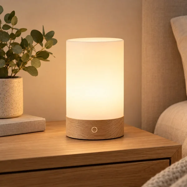 Lampe de chevet LED tactile avec variateur