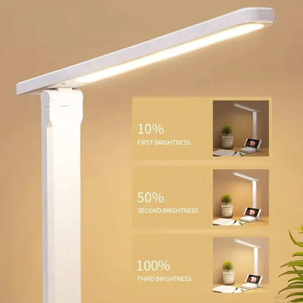 Trois intensités de la lampe