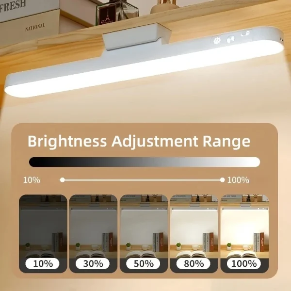 Lampe LED aimantée rechargeable à télécommande, pour bureau ou placard