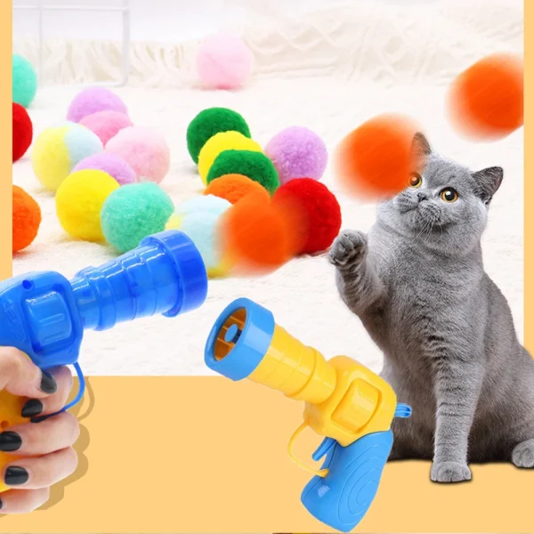 Lanceur de pompons pour chat