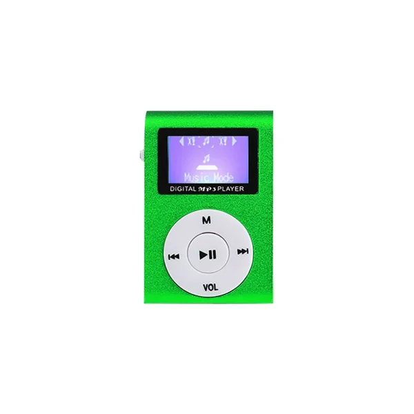 Lecteur MP3 à clip métallique avec écran