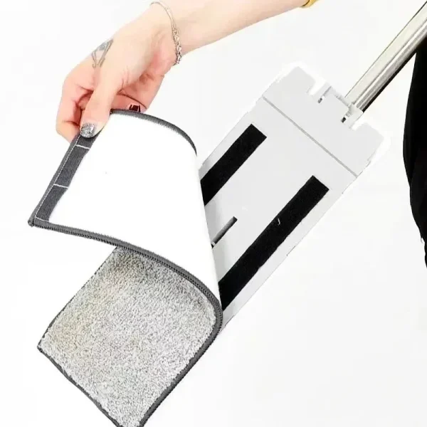 Lingettes microfibre pour balai à plat, 33 × 12 cm