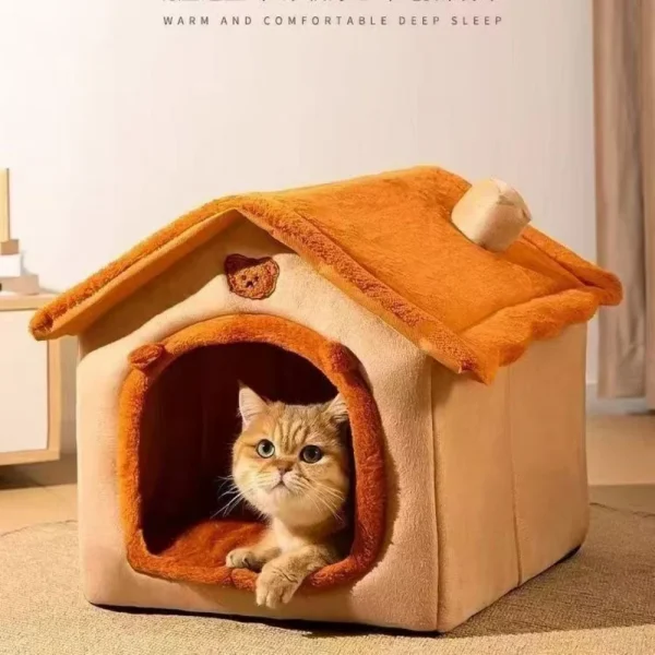 Maisonnette pour chat à toit