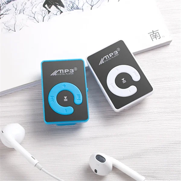 Mini lecteur MP3 à clip façade miroir