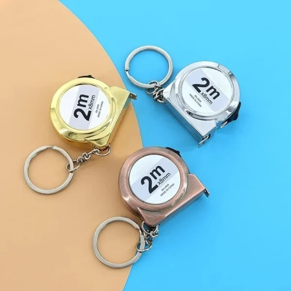Mini mètre ruban porte-clés, 2 m