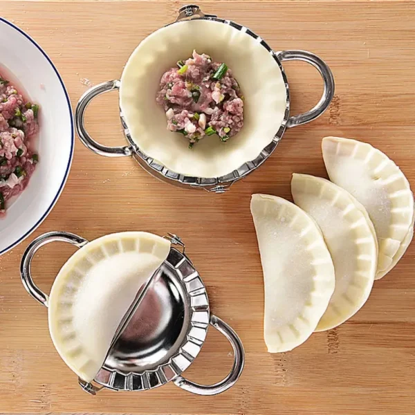 Moule à raviolis et chaussons en inox, 3 tailles