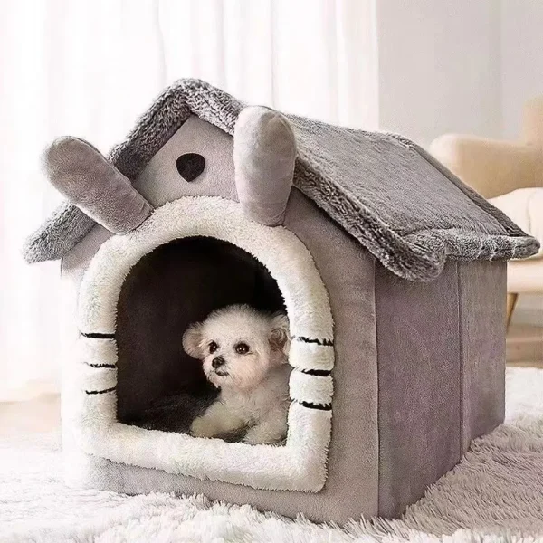 Niche maisonnette en peluche à oreilles