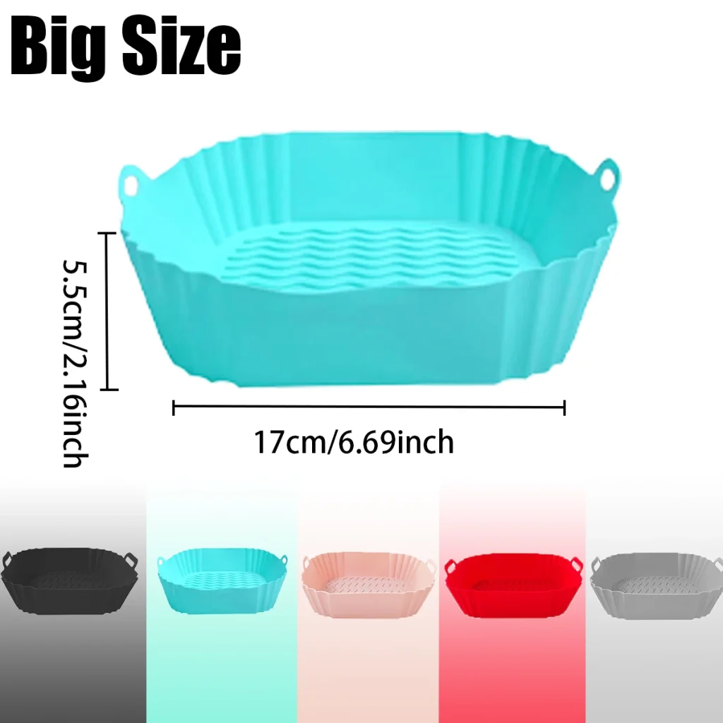 Grand panier carré en silicone : 17 cm