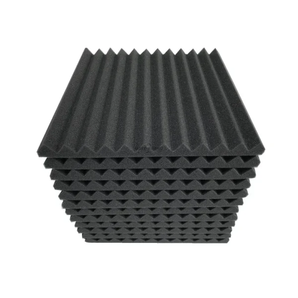 Panneau en mousse acoustique ondulée 30 × 30 cm