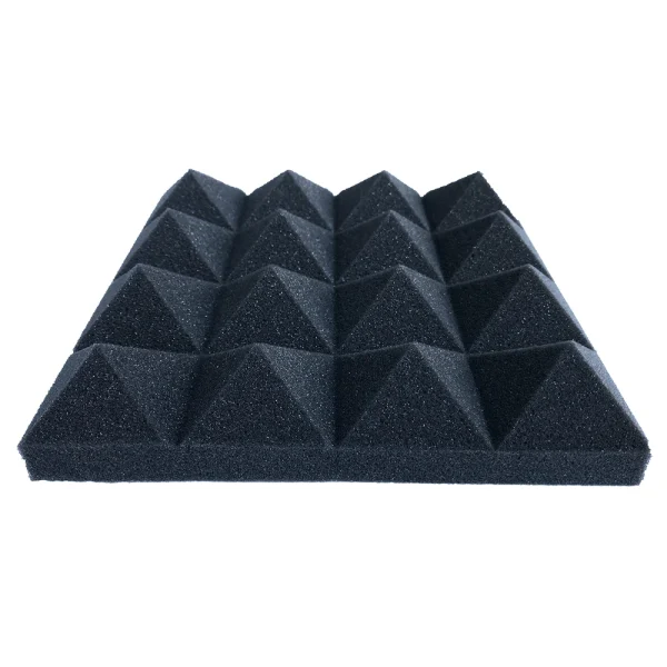 Panneau en mousse acoustique pyramidale 25 × 25 cm