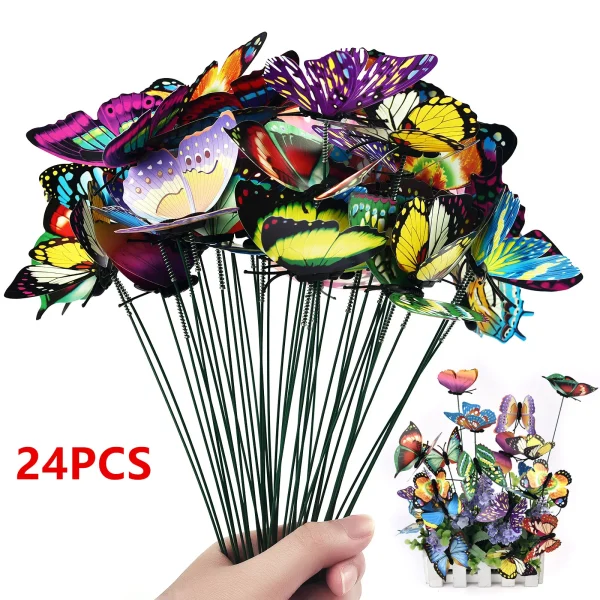 Papillons sur tiges