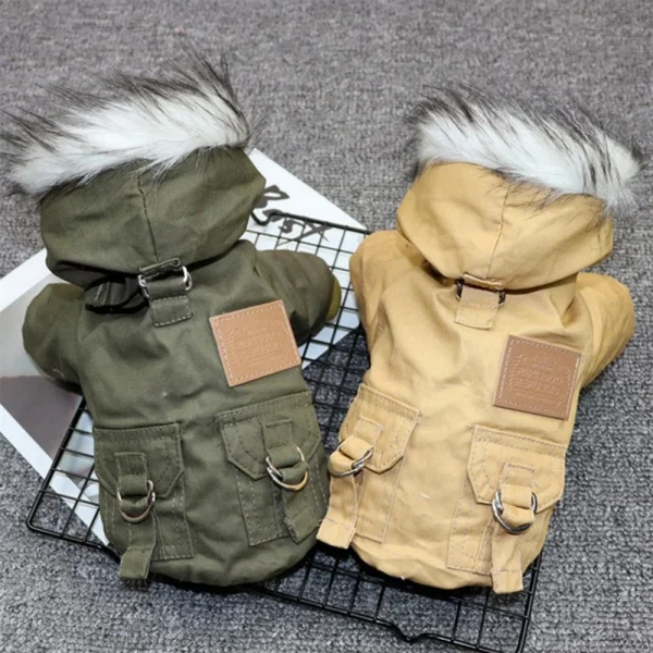 Parkas verte et kaki