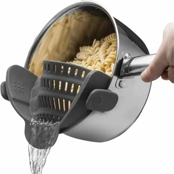 Passoire à clipser sur casseroles, poêles et saladiers