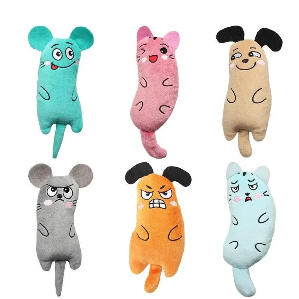 Peluche à l'herbe à chat, souris rigolote