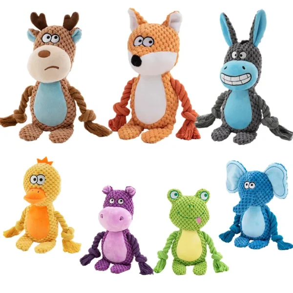 Peluche à pattes en corde pour chien
