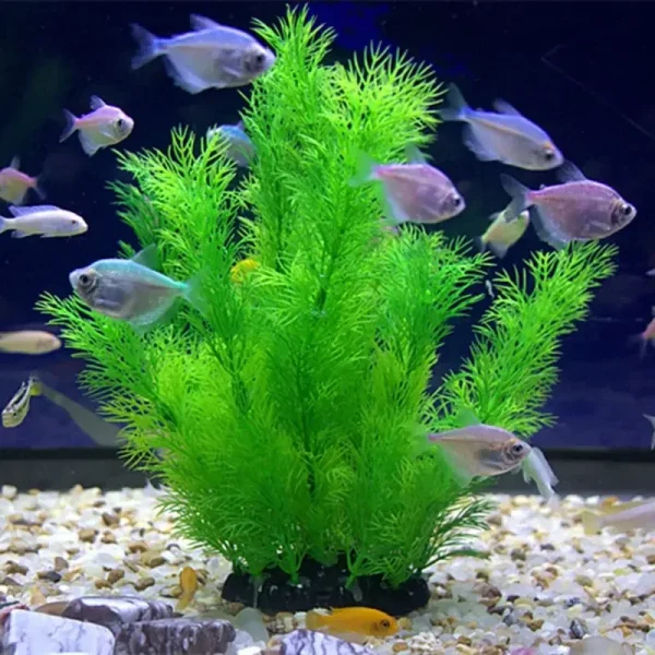 Plante artificielle d'aquarium à feuillage fin