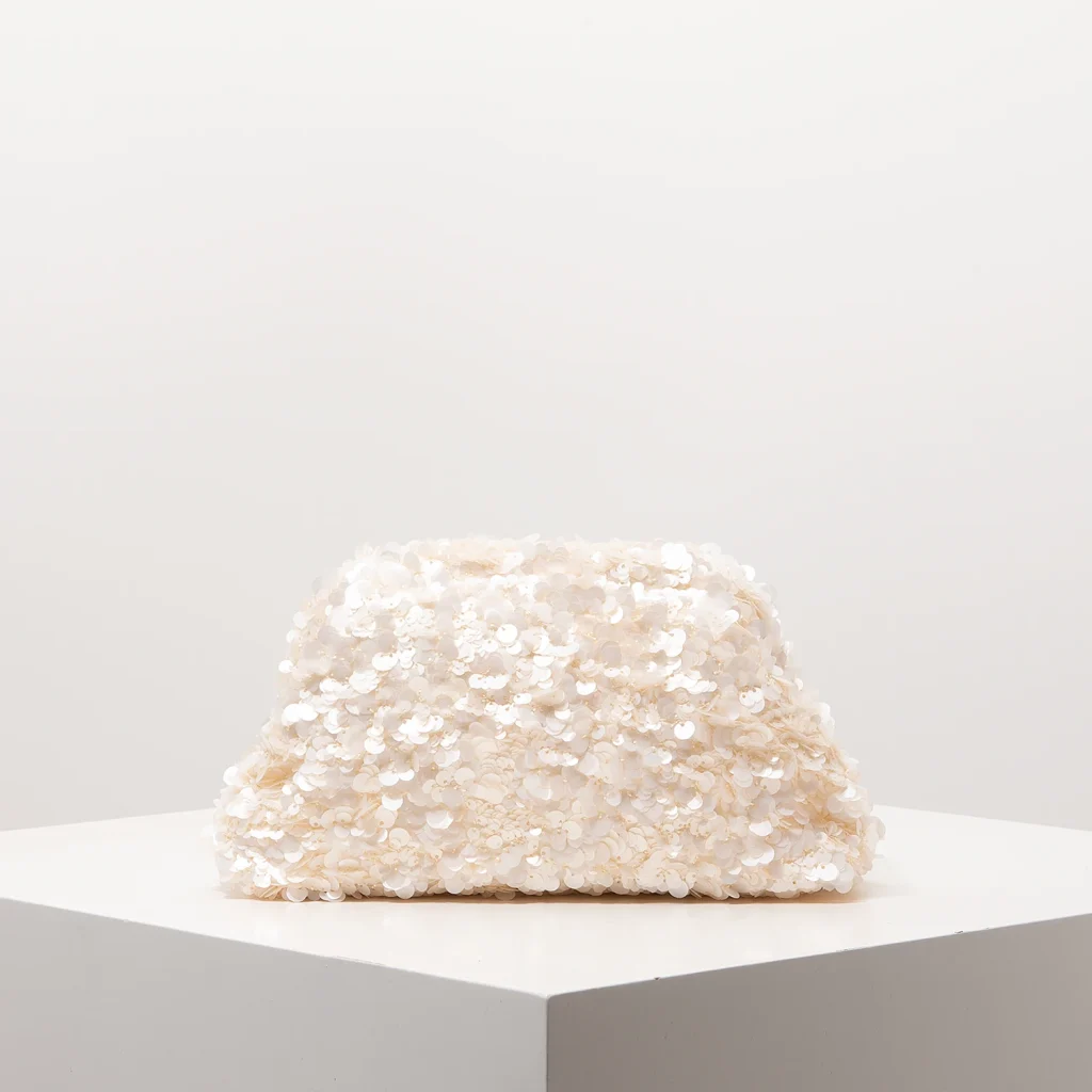Pochette beige nacré