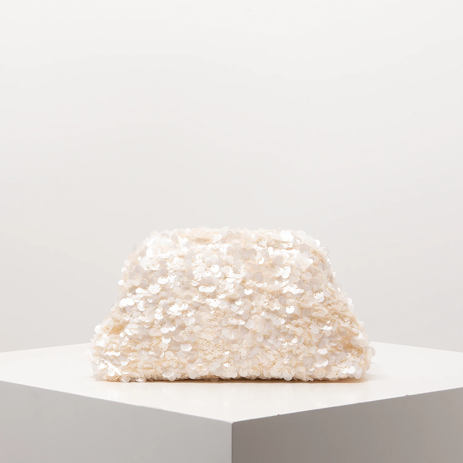 Pochette beige nacré