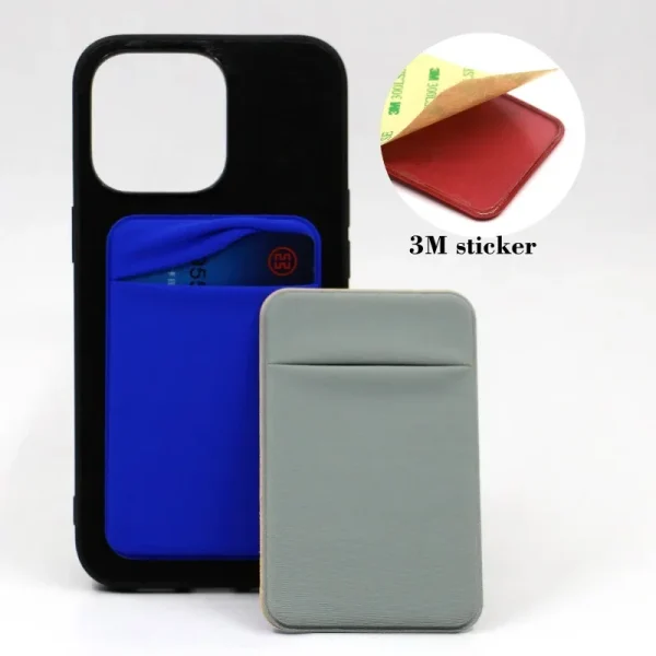 Porte-cartes adhésif en lycra pour téléphone