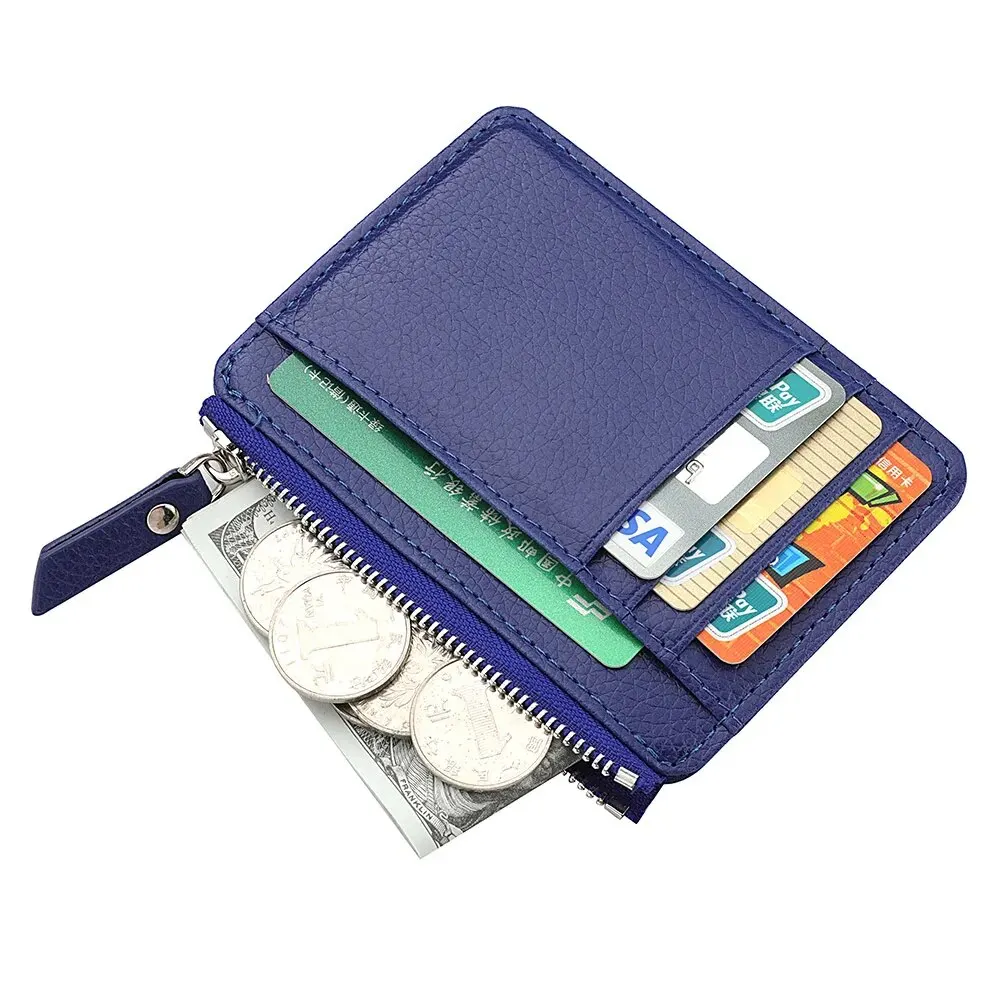 Porte-cartes bleu