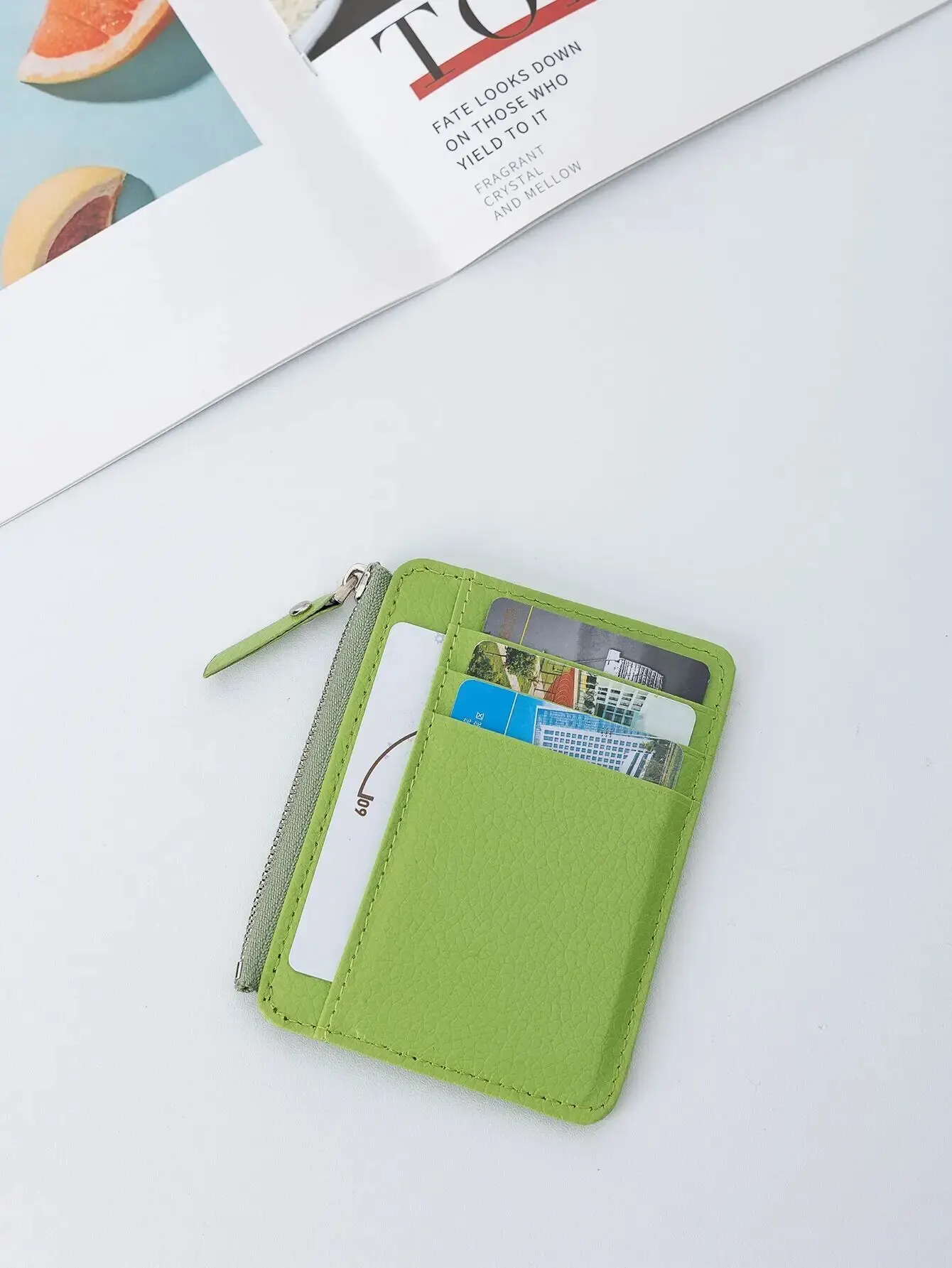 Porte-cartes vert