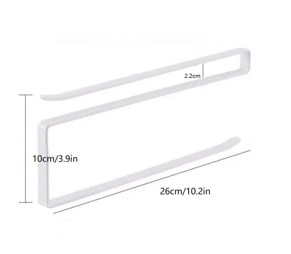 Dimensions du porte-essuie-tout : 26 × 10 cm