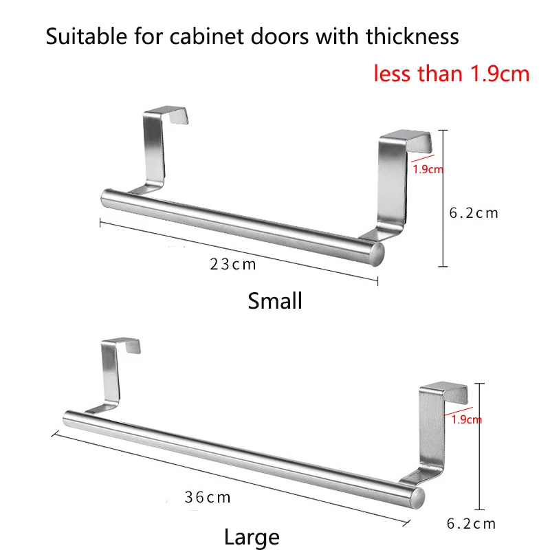 Dimensions des porte-torchons 23 et 36 cm
