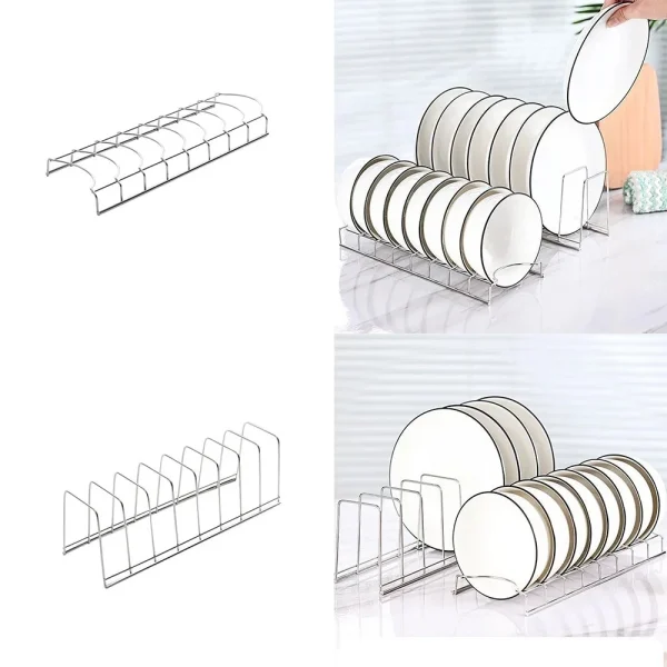 Range-assiettes et range-bols en inox