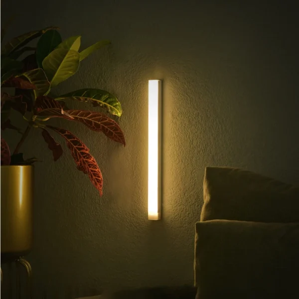 Réglette LED sans fil à détecteur de mouvement, rechargeable USB-C