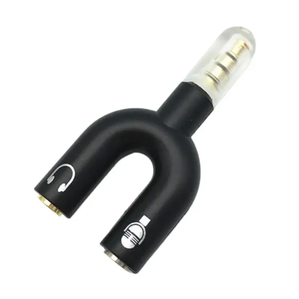 Répartiteur jack 3,5 mm en U pour deux casques