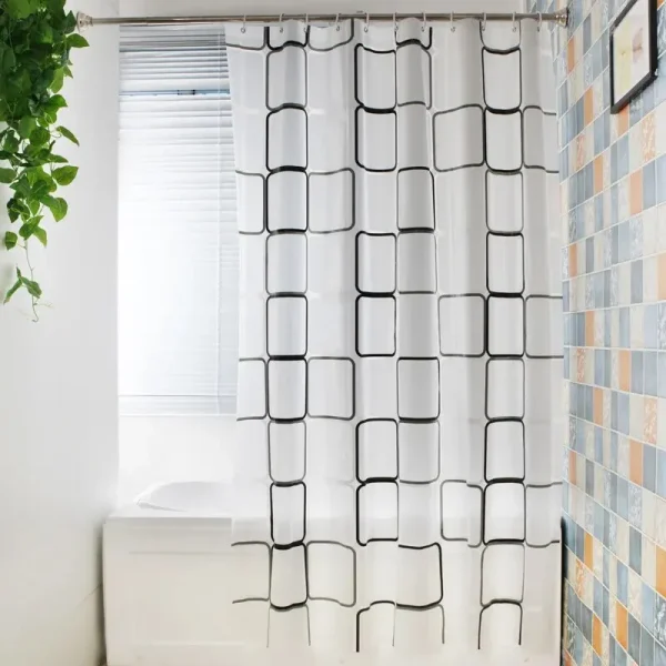 Rideau à carreaux