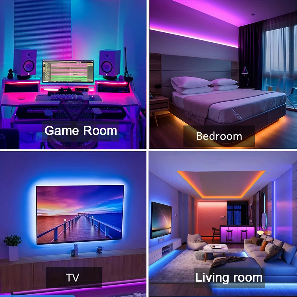 Ambiances : salle de jeu, chambre, téléviseur, salon