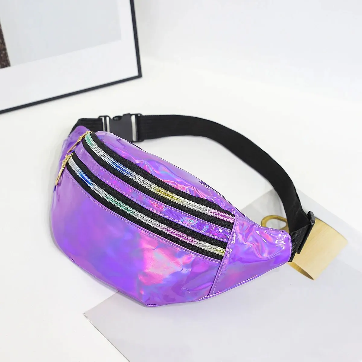 Sac jaune irisé