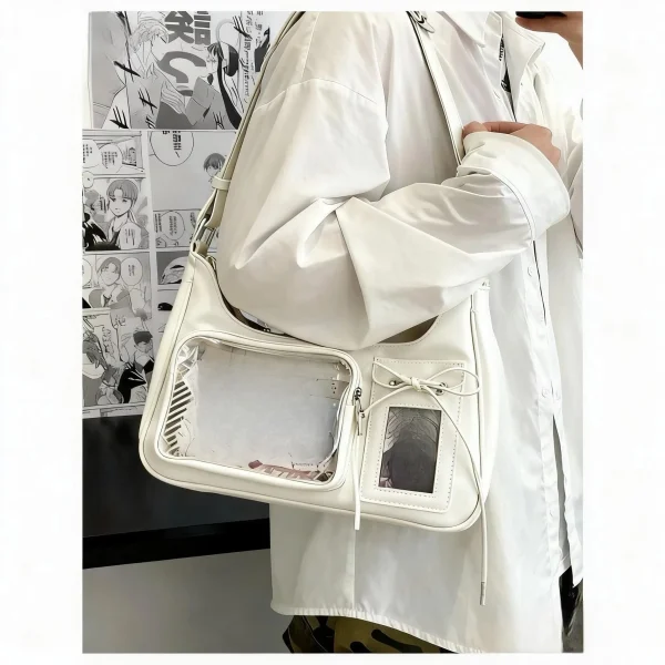 Sac ivoire porté
