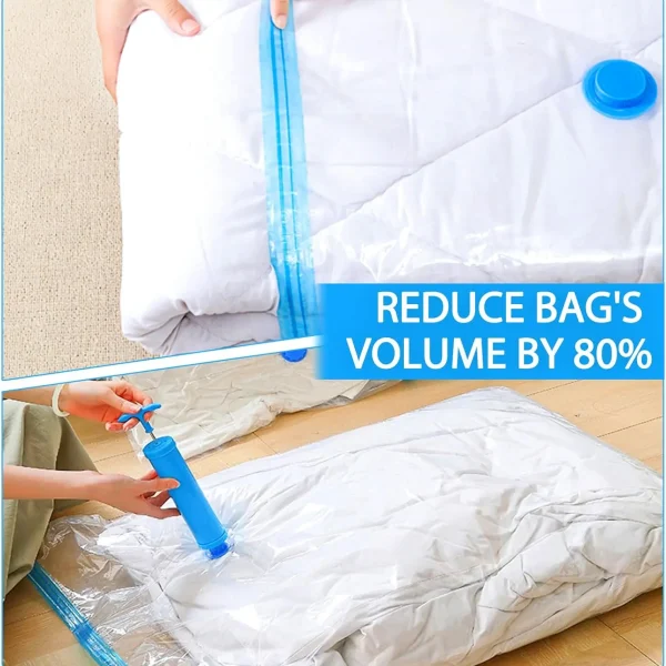 Réduction du volume d'une couette de 80 %