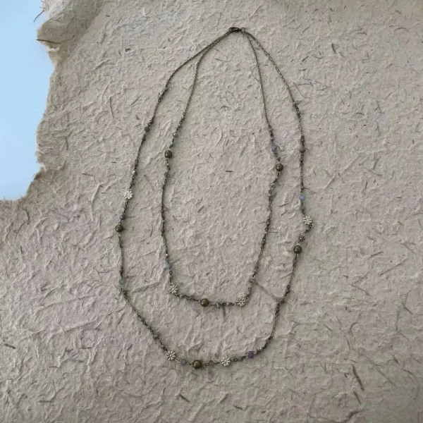 Sautoir à plat