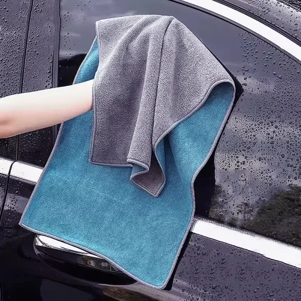 Serviette de séchage microfibre double face