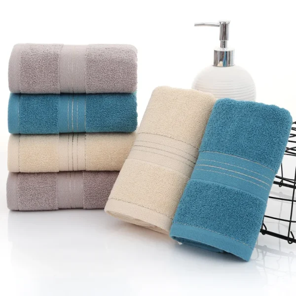 Serviette de toilette en coton épais, 34 × 74 cm