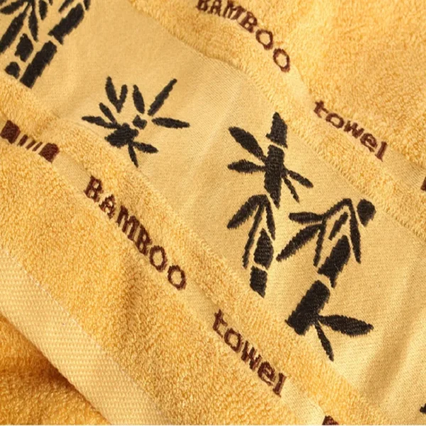 Bande brodée de bambou