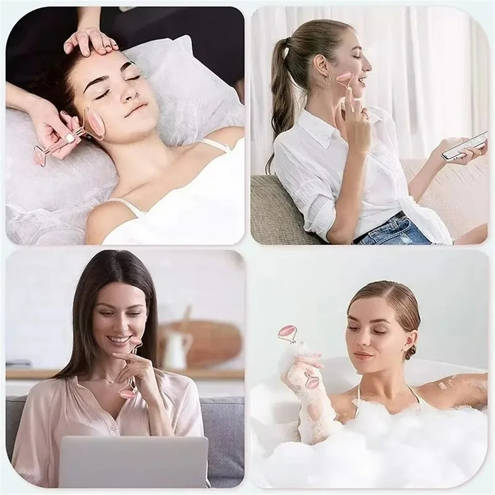 Utilisation du set de massage sur le visage